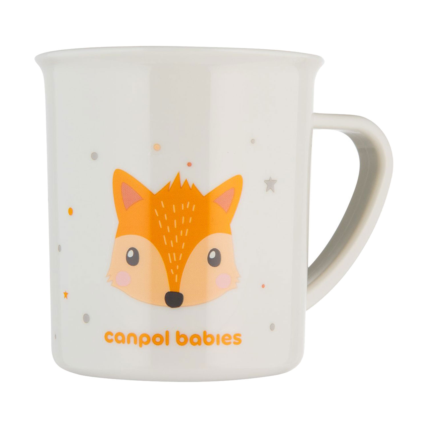 Кружка Canpol Babies Cute Animals пластикова, з малюнком, від 1 року, помаранчева, 170 мл (4/413_ora)